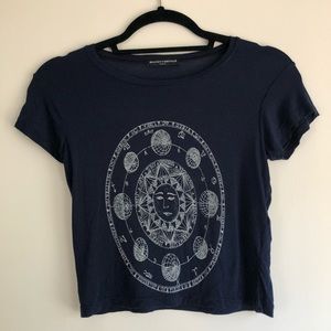 Brandy Melville Horoscope Cropped Shirt